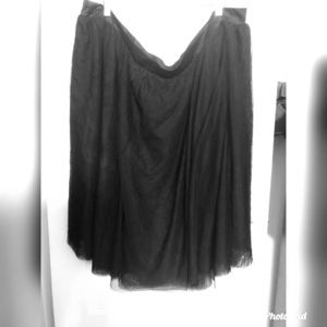 Black chiffon/tulle skirt
